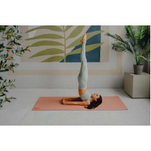 Коврик для йоги INEX PU Yoga Mat, персиковый